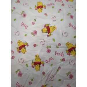 Winnie The Pooh Disney‎ Baby Fitted Crib Sheet Pink Flowers Nursery Toddler